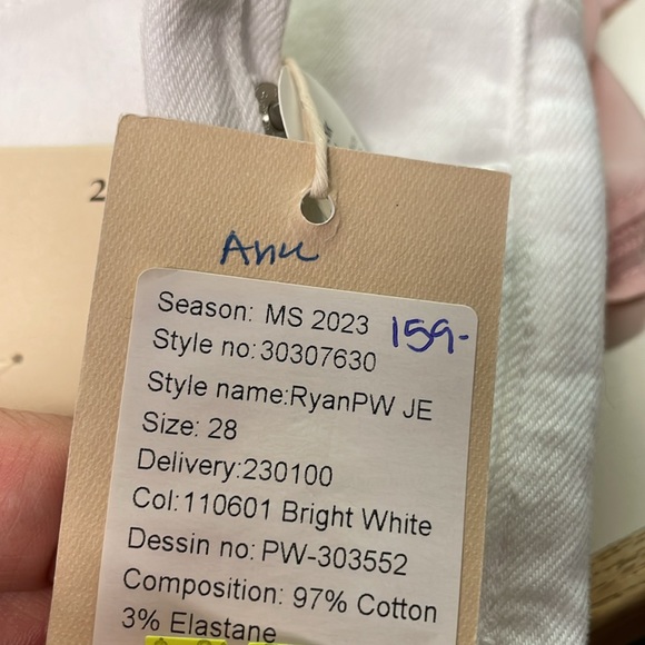 InWear Ryan high rise flare ankle jeans in white - Picture 6 of 6